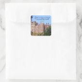 Gott unsere Zuflucht und Kraft Quadratischer Aufkleber (Tasche)