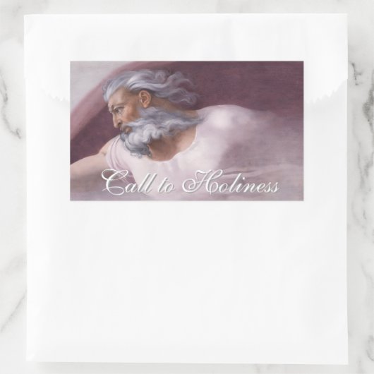 Gott Vater Renaissance-Andachtsdesign Rechteckiger Aufkleber (Tasche)