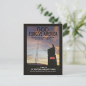 Gott vergib Amerika Postkarte (Stehend Vorderseite)