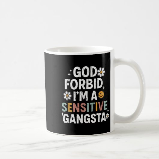 Gott verhüte im sensiblen Gangsta, sensible Gangs Kaffeetasse (Rechts)