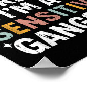 Gott verhüte im sensiblen Gangsta, sensible Gangs Poster (Ecke)