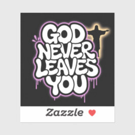 Gott Verlasst Sie nie - Black Edition Aufkleber