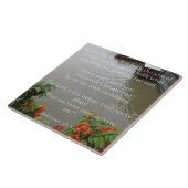 Gott verlässt Sie nie. Christliches Geschenk Fliese (Seite)