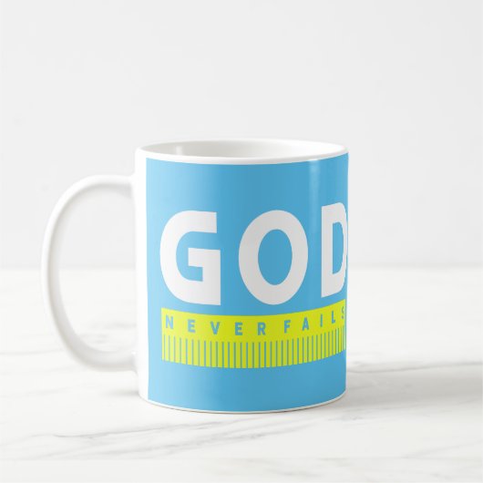 Gott Versage niemals das Christentum Kaffeetasse (Links)