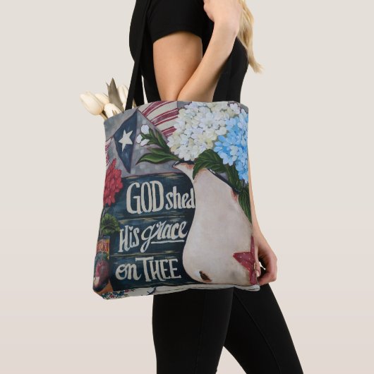 "Gott verschüttete seine Anmut auf Thee " Tasche (Von Nahem)