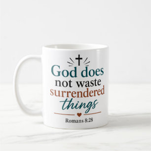 Gott verschwendet aufgegebene Dinge nicht Biblisch Kaffeetasse