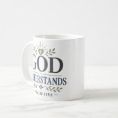 Gott versteht spirituelles devotionales Zitat Kaffeetasse (Vorderseite Links)