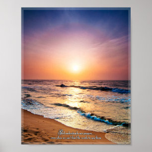 Gott versteht unsere Gebete auch wenn.. Poster