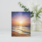 Gott versteht unsere Gebete auch wenn... Postkarte (Stehend Vorderseite)