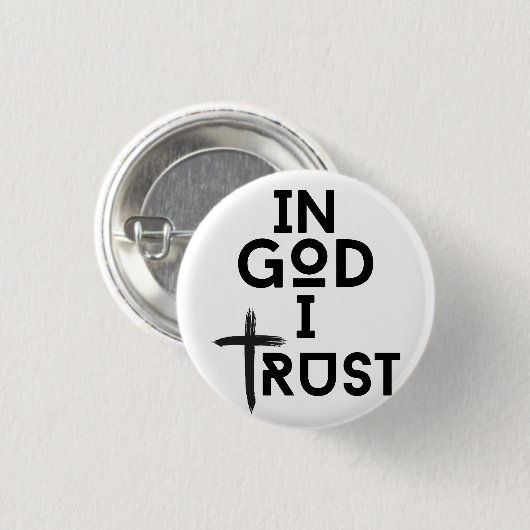 Gott vertraue ich button (Vorne & Hinten)