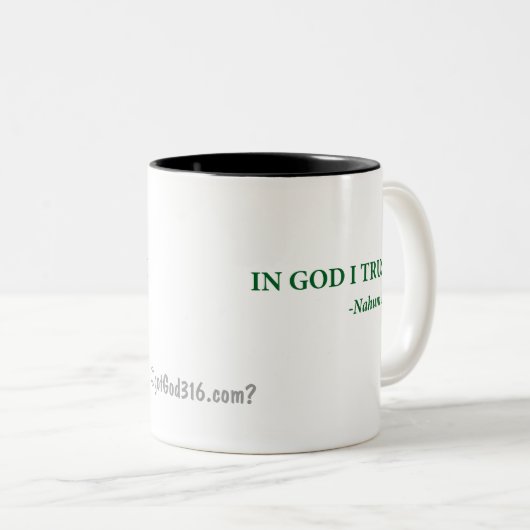 Gott vertraue ich gotGod316.com Zweifarbige Tasse (VorderseiteRechts)