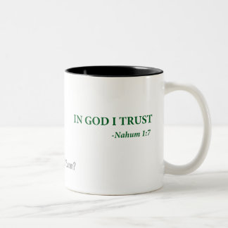 Gott vertraue ich gotGod316.com Zweifarbige Tasse