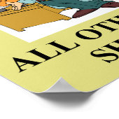 Gott vertrauen wir dem Witz der Wissenschaft Poster (Ecke)