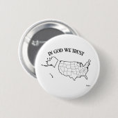 Gott vertrauen wir der US-Kontur Button (Vorne & Hinten)
