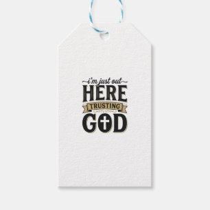Gott vertrauendes christliches Zitat Vintage T-Shi Geschenkanhänger