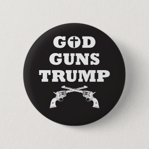 GOTT W AFFEN & TRUMP! 2. Verfassungszusatz Recht, Button