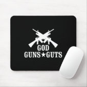 Gott, Waffen und Eingeweide, Frohe Weihnachten Mousepad (Mit Mouse)
