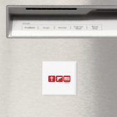 Gott Waffen und Freiheit Magnet (In Situ (Geschirrspüler))