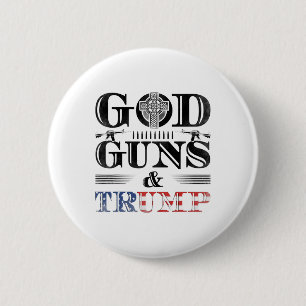 Gott Waffen Und Trump - 2. Zusatzartikel Recht, Ei Button