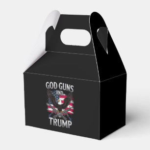 Gott Waffen Und Trump Adler Amerikanische Flagge V Geschenkschachtel