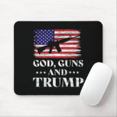 Gott Waffen und Trump Mousepad (Mit Mouse)