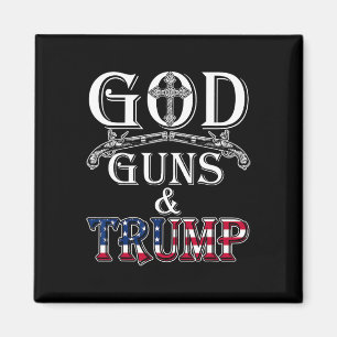 Gott Waffen und Trump Shirt 2. Änderungsantrag zu Magnet