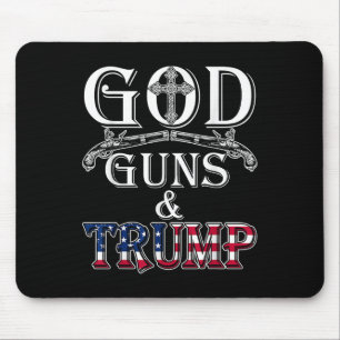 Gott Waffen und Trump Shirt 2. Zusatzartikel zum S Mousepad