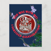 "GOTT WAR MIT MIR" ICH BIN EINE ÜBERLEBENDE Postka Postkarte (Vorderseite)