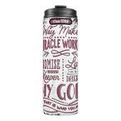 Gott: Weg Maker, Licht, Hüter Thermosbecher (Vorderseite)