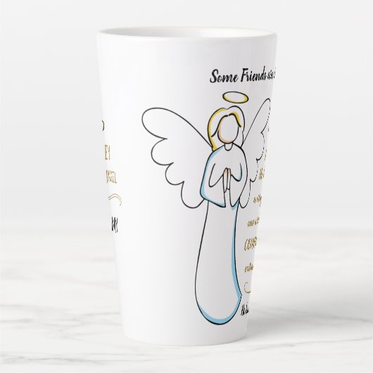 Gott weiß ich brauche Freundschaft Latte Tasse (Vorderseite)