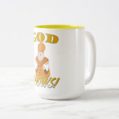 Gott weiß! zweifarbige tasse (VorderseiteRechts)