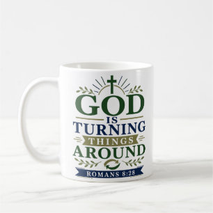 Gott wendet die Dinge Minimalistischer Christ  Kaffeetasse