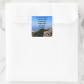 Gott Will uns keine Angst 2 Timothy 1:7 Bibel Quadratischer Aufkleber (Tasche)