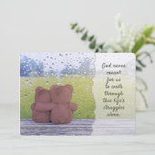 Gott will uns nie allein laufen lassen karte (Stehend Vorderseite)