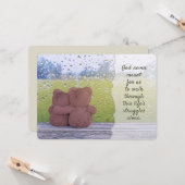 Gott will uns nie allein laufen lassen karte (Vorderseite/Rückseite Beispiel)