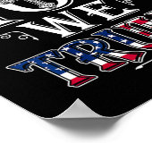 Gott Wir Trump 2024 American Flag Patriotic Christ Poster (Ecke)