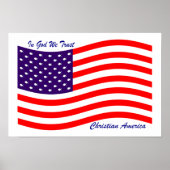 Gott wir vertrauen ~ Christliches Amerika Poster (Vorne)