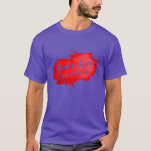 Gott wir vertrauen, Gott ist Liebe Premium -262 T-Shirt