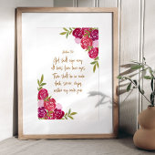 Gott wird alle Tränen abwischen Offenbarung 21:4 Poster