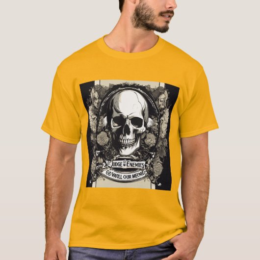 Gott wird beurteilen: Design des Skull-Logo-T - Sh T-Shirt (Vorderseite)