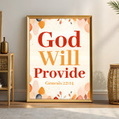 Gott wird Boho Christliche Mauerkunst geben Poster