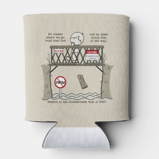 Gott wird da sein dosenkühler (Rückseite)