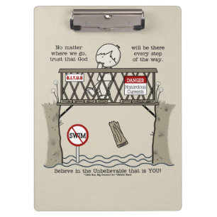 Gott wird da sein klemmbrett