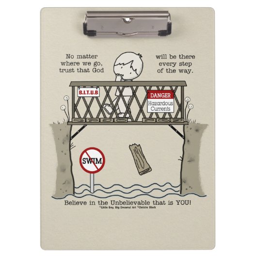 Gott wird da sein klemmbrett (Vorderseite)