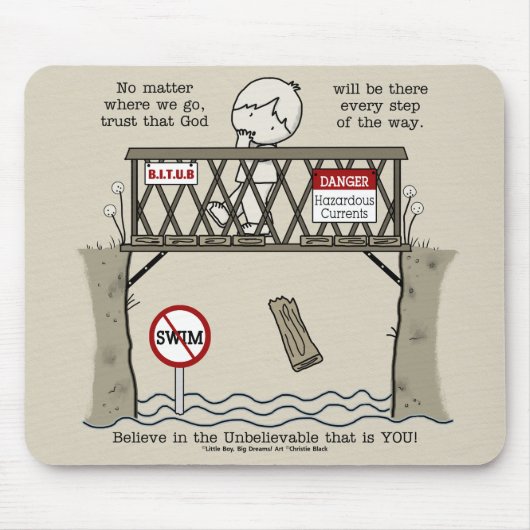 Gott wird da sein mousepad (Vorne)