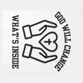 Gott wird das Innenleben verändern Fleecedecke (Vorderseite (Horizontal))