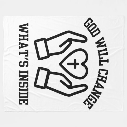 Gott wird das Innenleben verändern Fleecedecke (Vorderseite (Horizontal))