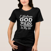 Gott wird das Unmögliche tun Christlich Tri-Blend Shirt (Vorderseite)