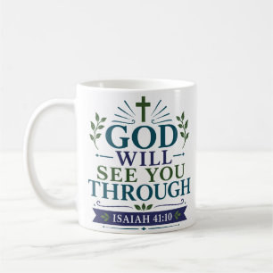 Gott wird dich durch das christliche Glaubenszitat Kaffeetasse