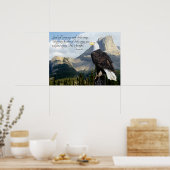 Gott wird dich mit seinem Flügel Psalm 91 bedecken Poster (Küche)